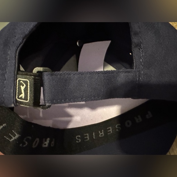 PGA Tour Navy Blue Adjustable Cap With Moisture Wicking Sweatband - Picture 10 of 11